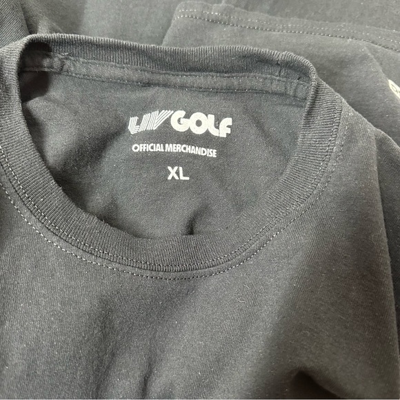 LIV Golf Smash GC original logo and colors from 2022. Men’s Black XL Tee shirt. - Picture 6 of 9